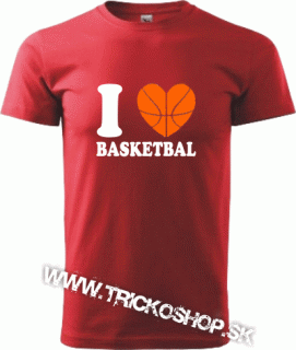 Pánske tričko I love Basketbal