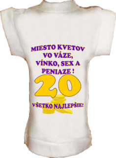 Tričko na fľašu Miesto kvetov 20
