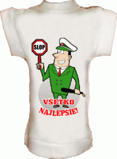 Tričko na fľašu Policajt