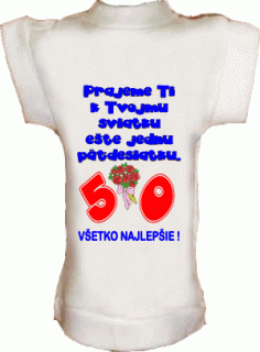 Tričko na fľašu Ešte jednu päťdesiatku