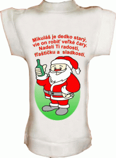 Tričko na fľašu Mikuláš2