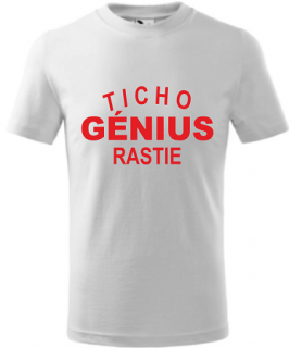 Detské tričko Génius biele