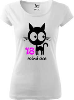 Dámske tričko 18 ročná cica