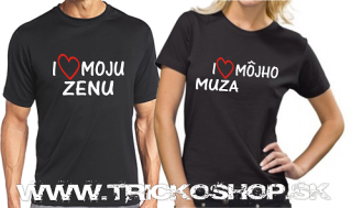 Duo čierne Milujem moju ženu/muža