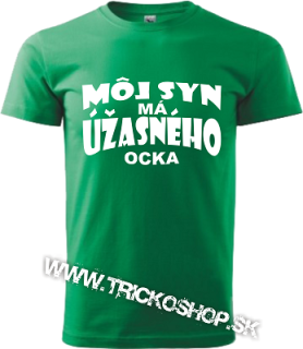 Pánske tričko Úžasný ocko syn