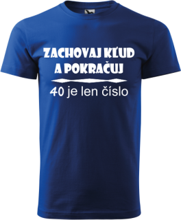 Pánske tričko Zachovaj kľud 40r