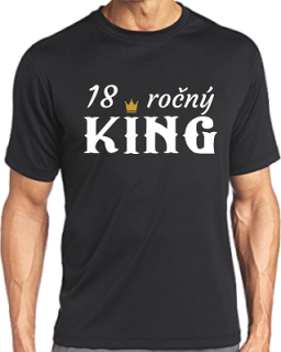 Pánske tričko 18 ročný KING